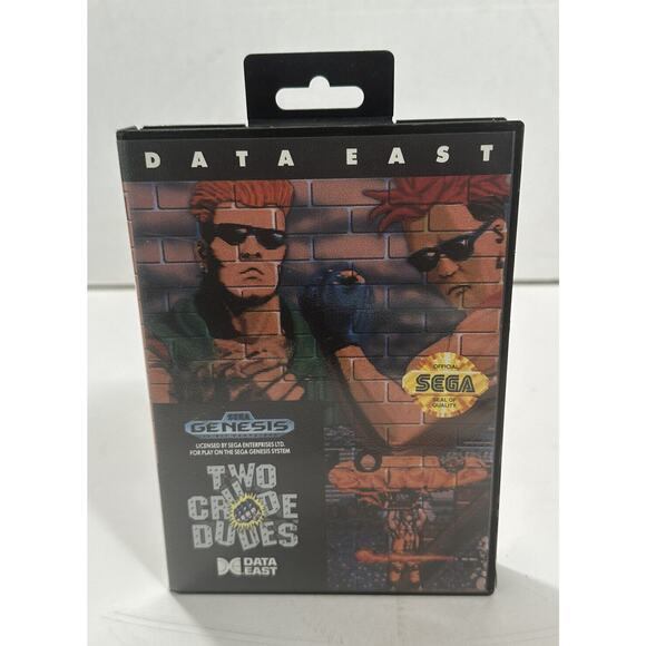 Two Crude Dudes Sega Genesis 1992 Game Box No Manual